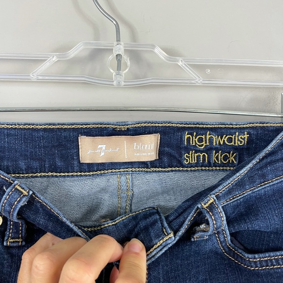 7 for all mankind kick crop jeans - Picture 10 of 16